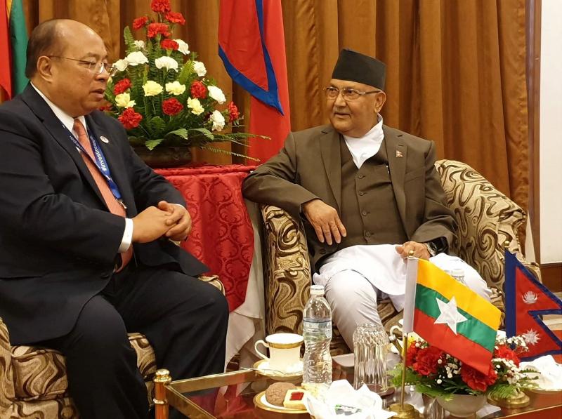 Union Minister U Thaung Tun Attends the Nepal Investment Summit 2019 ...